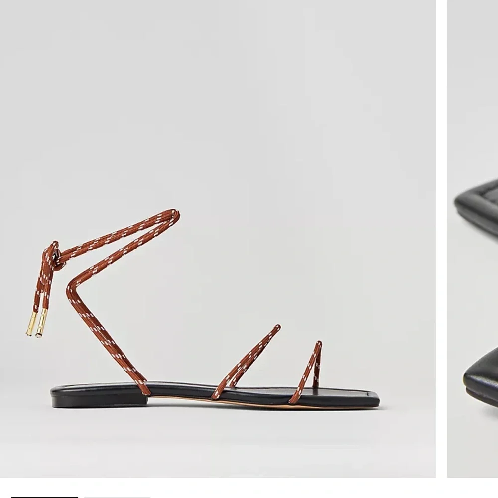 Strappy Cord Sandals - Picture 1 of 2